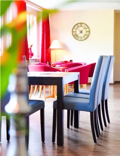 Frühstückstisch im Hotel Rosenstadt von 07:00 bis 10:00 Uhr